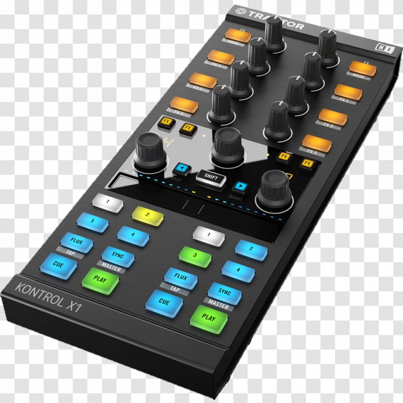 Native Instruments Traktor Kontrol X1 DJ Controller Disc Jockey - Audio Mixers - Professional Transparent PNG