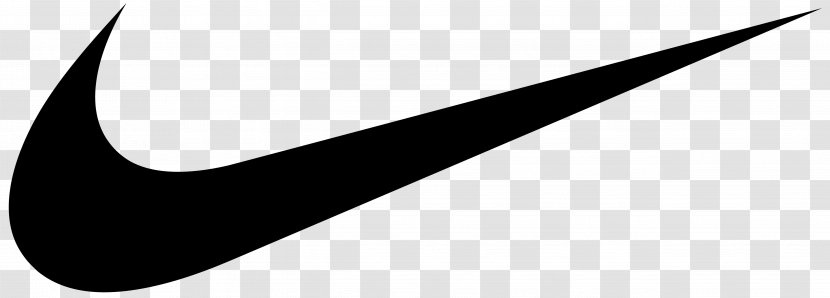 Nike Swoosh Logo Advertising Brand - Monochrome Photography - Decal Transparent PNG
