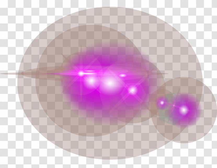 Purple Sphere - Magenta - Fantasy Decorative Vector Light Effect Transparent PNG