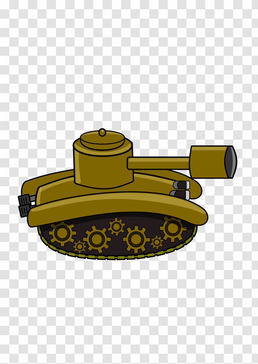Tank Cartoon Clip Art - Yellow - Tanks Transparent PNG