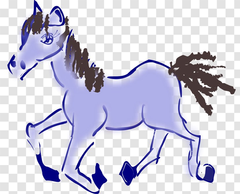 Horse Canter And Gallop Clip Art - Mustang - Muscle Man Clipart Transparent PNG