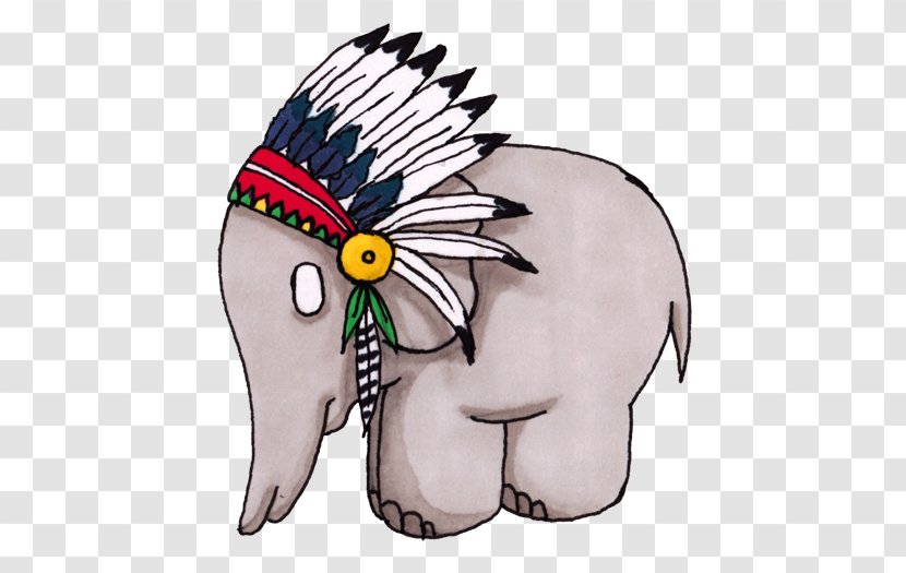 Indian Elephant African Cartoon Elephants Headgear - Mammal Transparent PNG