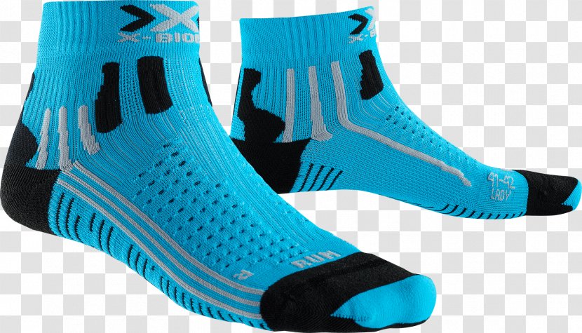 Sock Shoe Clothing Accessories Sportswear Technology - Aqua - Socks Transparent PNG
