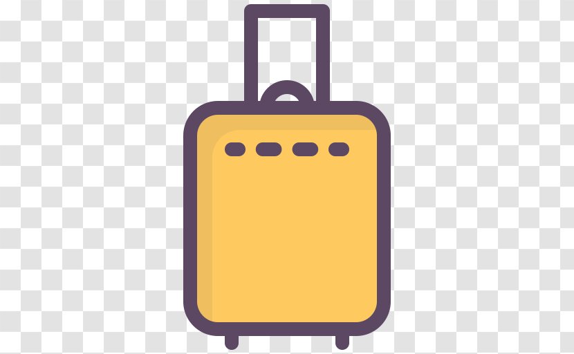 Flight Travel Suitcase Baggage - Rectangle - Clipart Transparent PNG