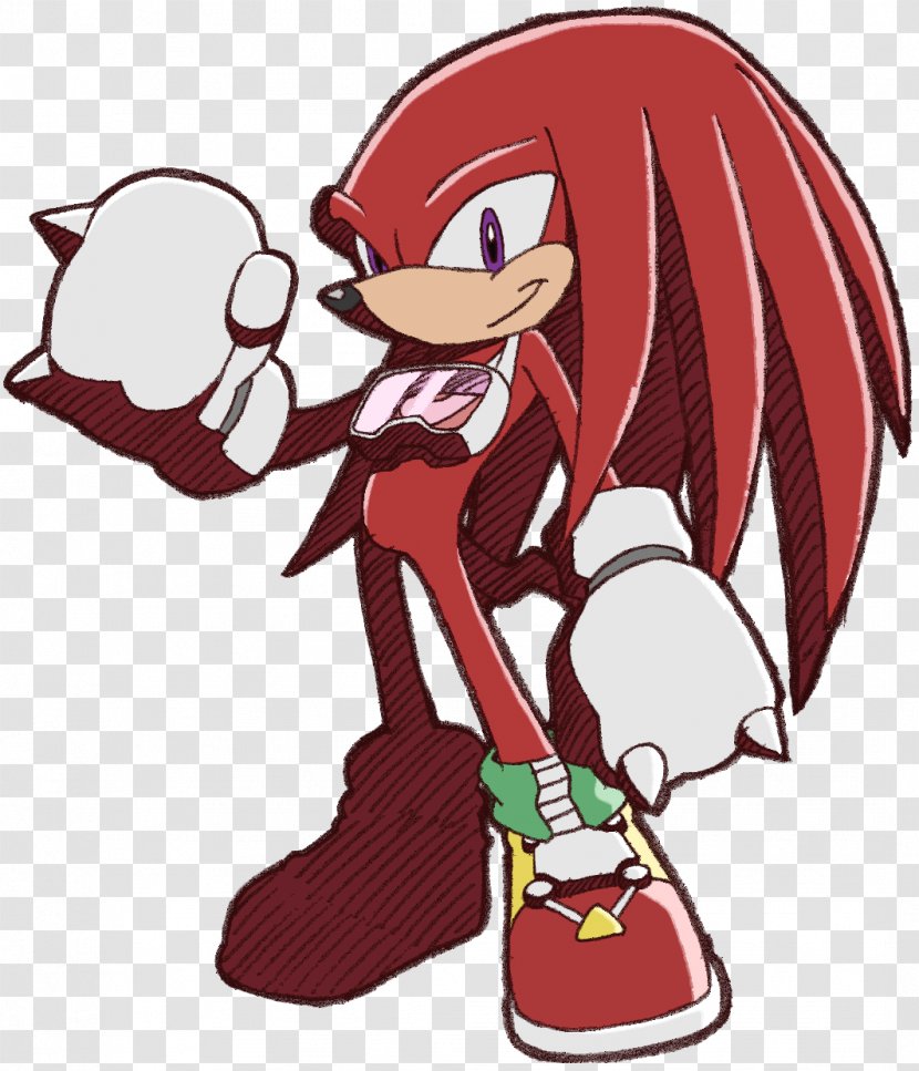 Knuckles The Echidna Sonic & Adventure Hedgehog Riders - Watercolor - Rider Transparent PNG