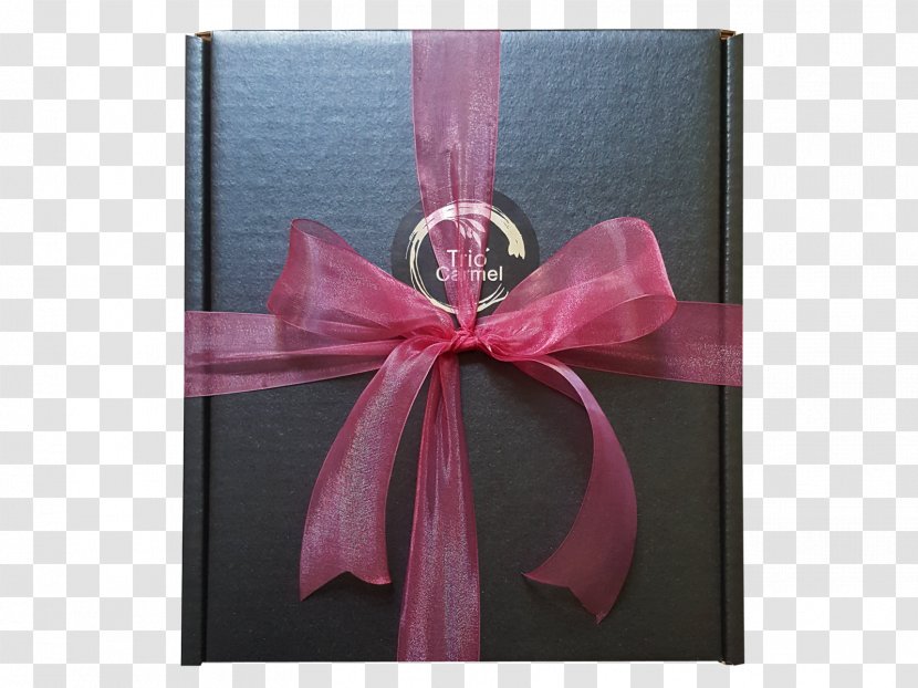 Ribbon Gift Pink M - Box Black Transparent PNG