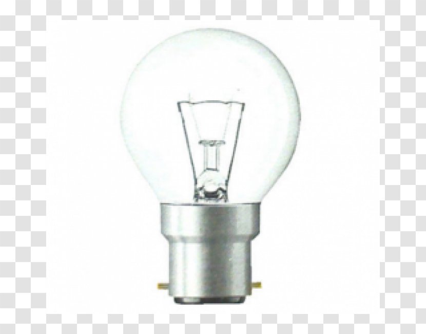 Incandescent Light Bulb Bayonet Mount Lighting Transparent PNG