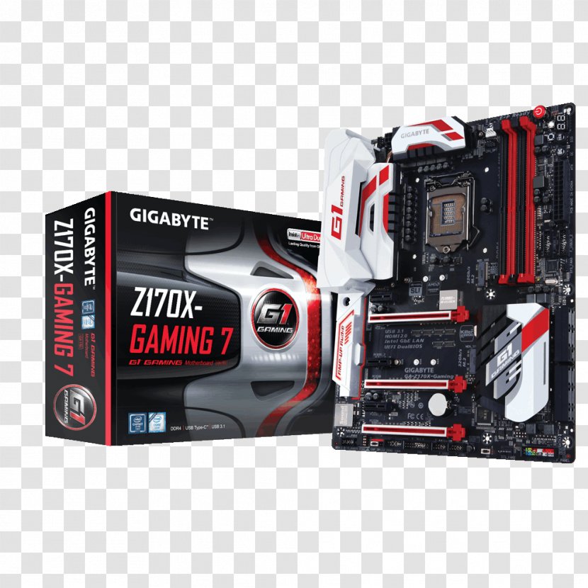 Intel LGA 1151 Motherboard GIGABYTE GA-Z170X-Gaming 7 Gigabyte Technology - Electronic Device Transparent PNG