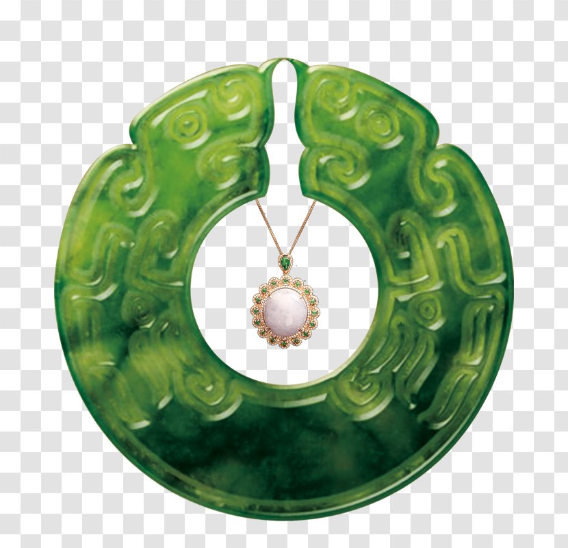 China Chinese Jade - Jadeite - Emerald Pearl Pendant On Transparent PNG