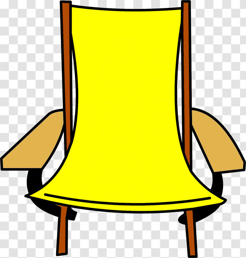 Yellow Furniture Chair Transparent PNG