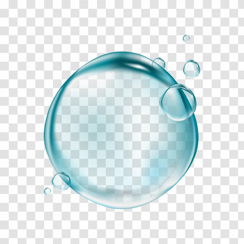 Drop Bubble Transparency And Translucency Clip Art - Aqua - Beautiful Water Drops Transparent PNG