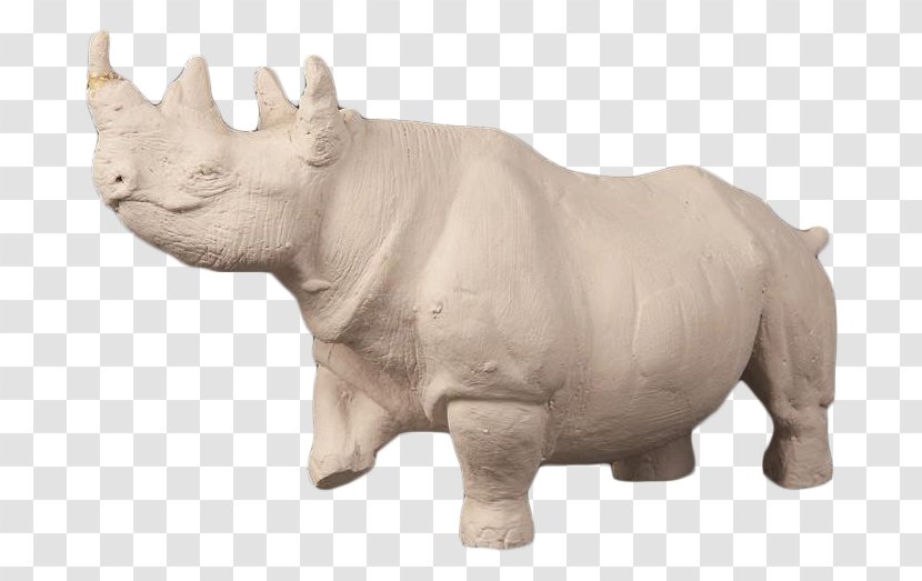 Rhinoceros Maquette Sculpture Dog Animal - Snout Transparent PNG