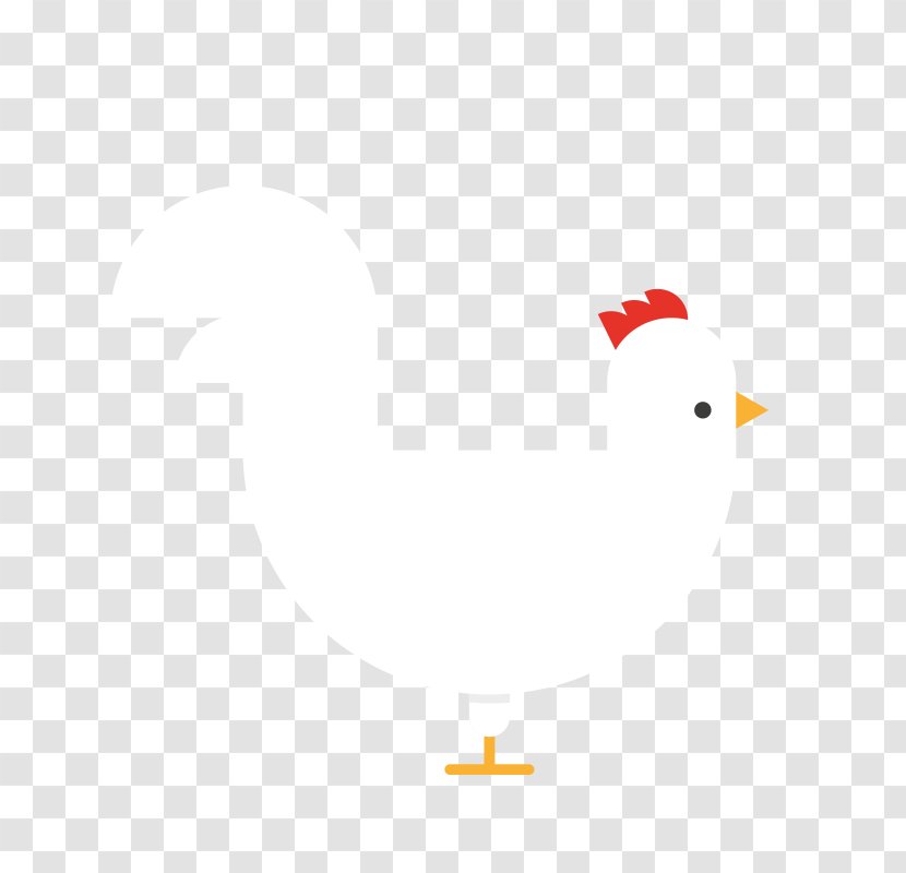 Cartoon Illustration - White - Chick Transparent PNG