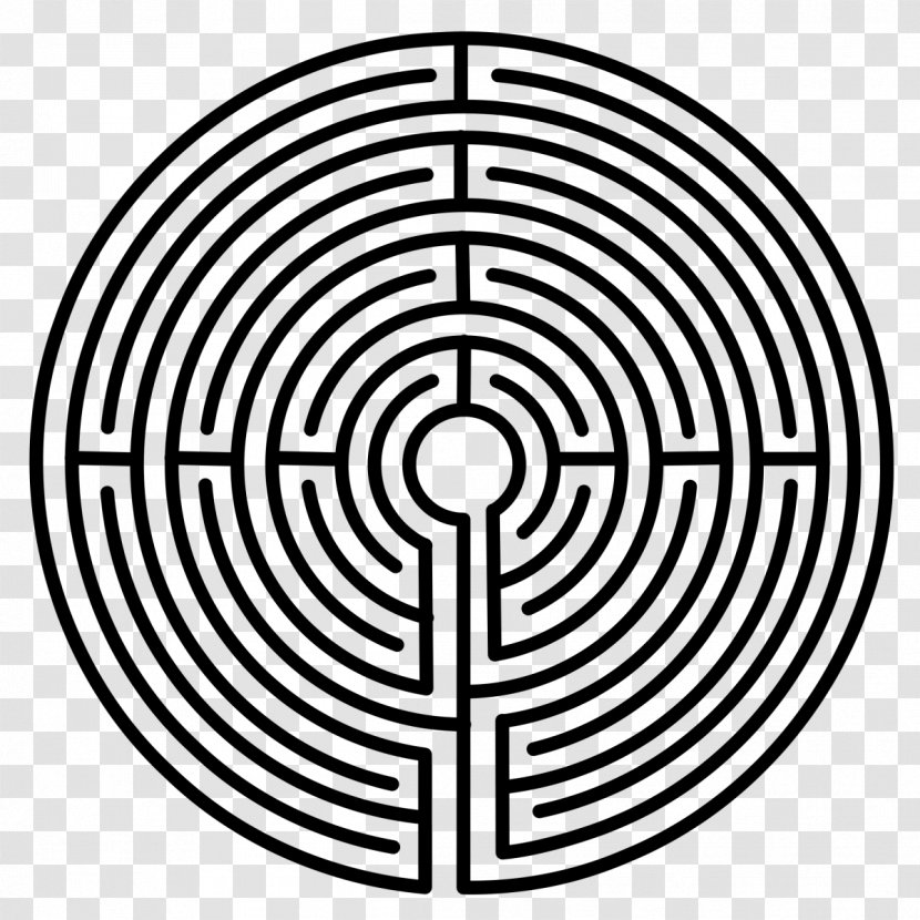 Minotaur Knossos Chartres Daedalus Labyrinth - Maze Transparent PNG