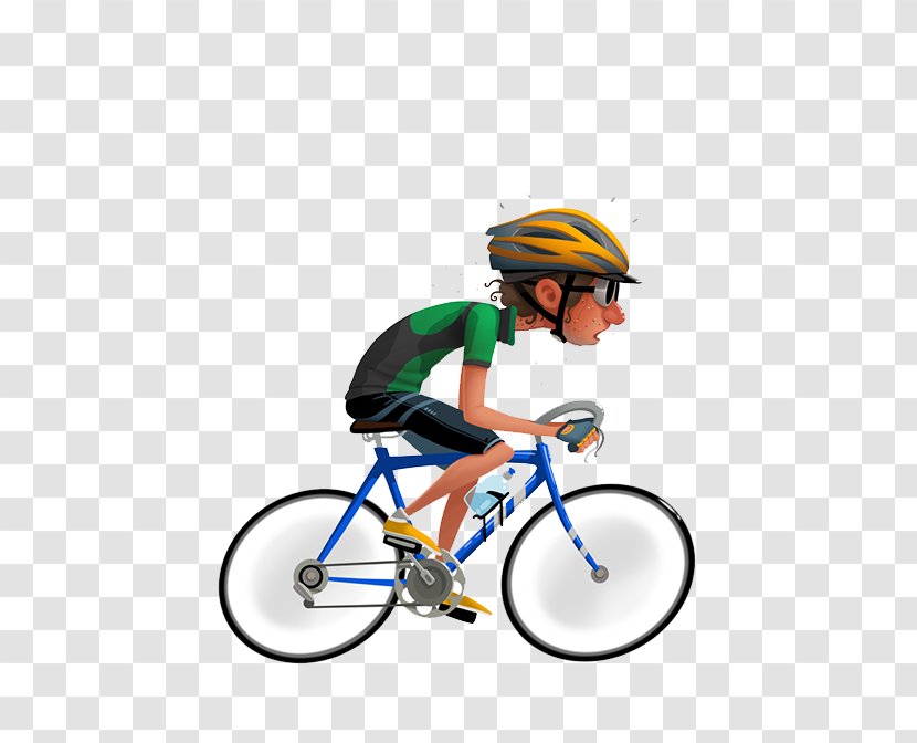 Character Bicycle Illustration - Handlebar - 3d Rider Transparent PNG