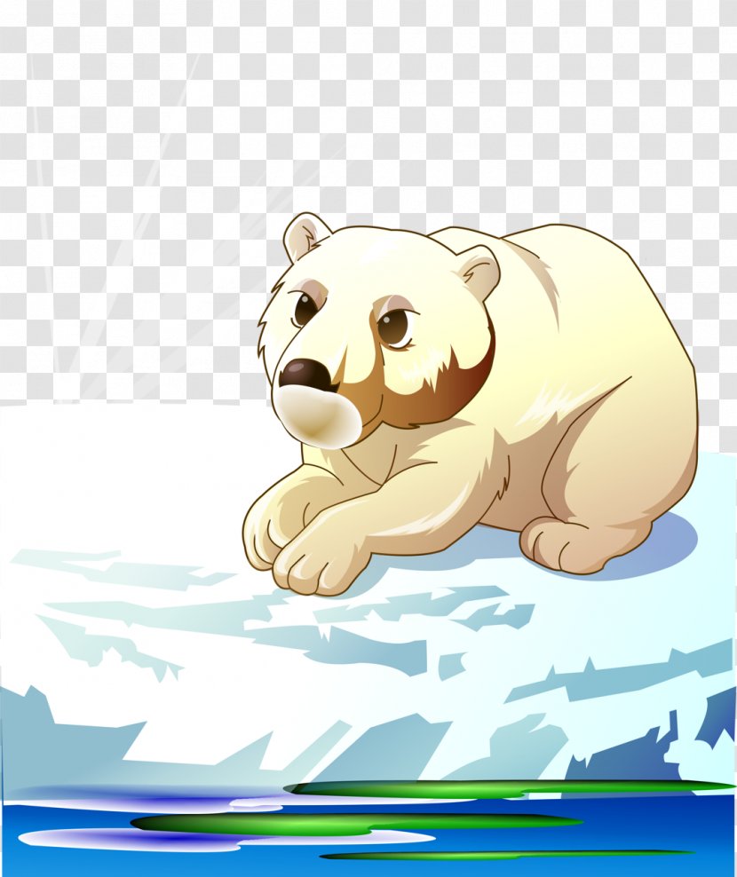 Polar Bear Brown Arctic Clip Art - Silhouette - Cartoon Transparent PNG