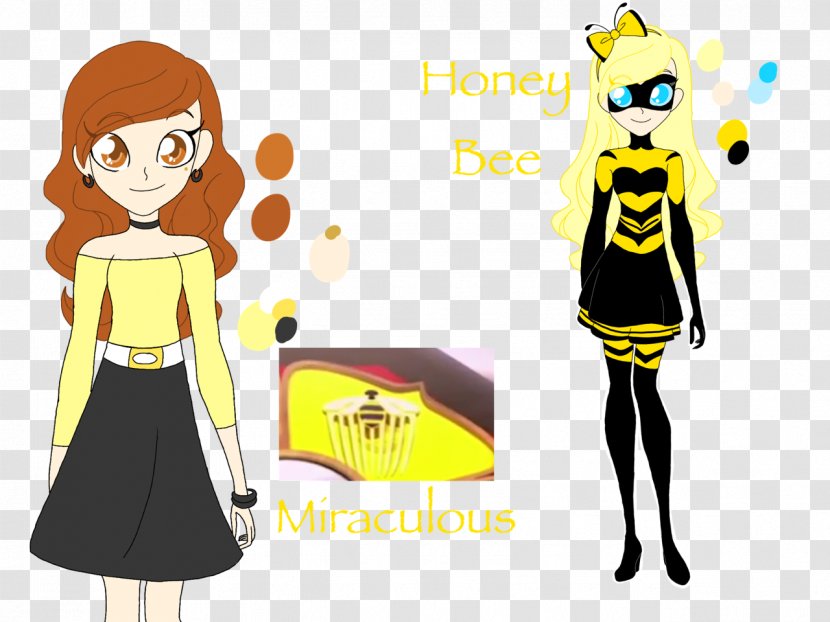 Queen Bee Honey Volpina Bumblebee - Miraculous Tales Of Ladybug Cat Noir Transparent PNG