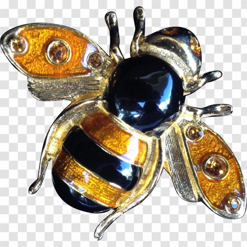 Beetle Pollinator Brooch Jewellery - Metal - Bumble Bee Transparent PNG