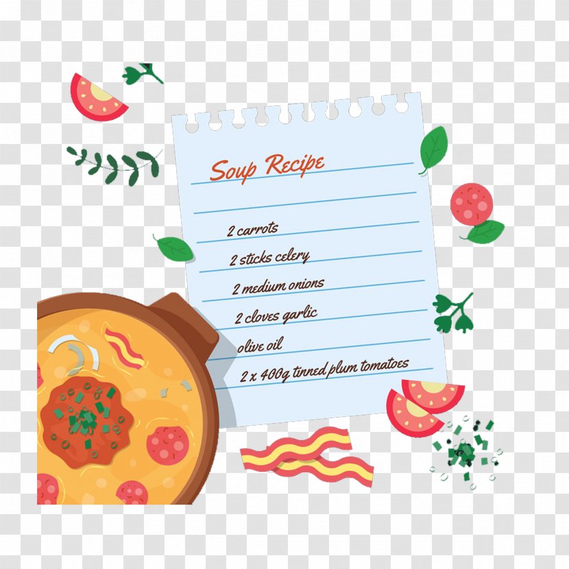 Hot Pot Soup Recipe Food - Vegetable - Hand-painted Cartoon Menu Transparent PNG