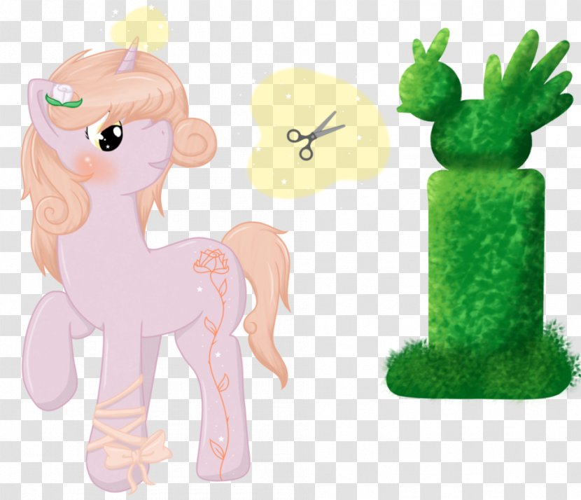 Pony Horse Cartoon Character Green - Livestock Transparent PNG