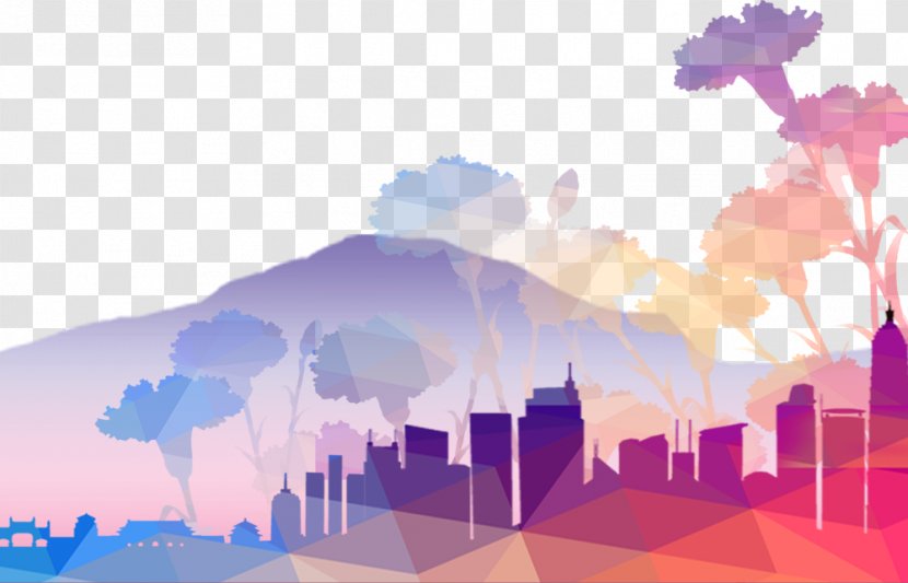 Wallpaper - Violet - City Mountain Sceneway Transparent PNG