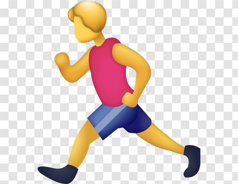 Running Emoji World Day Emojipedia - Iphone Transparent PNG