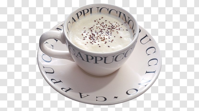 White Coffee Café Au Lait Teacup Cappuccino Transparent PNG