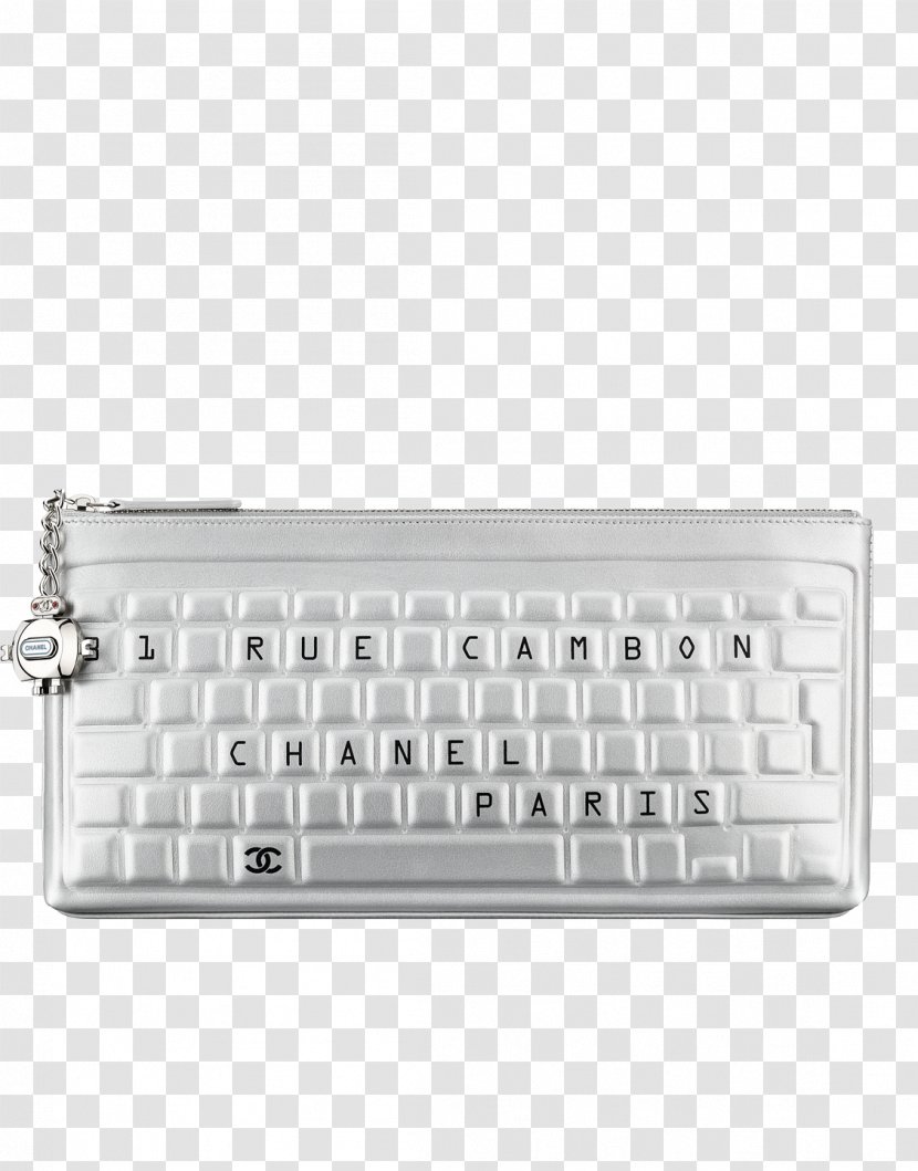 Chanel Computer Keyboard Handbag Clutch Designer Clothing - Laptop Part Transparent PNG