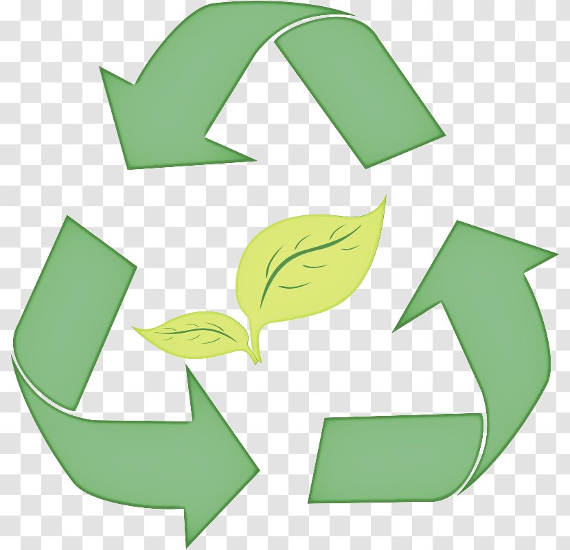Green Leaf Logo - Recycling Number Transparent PNG