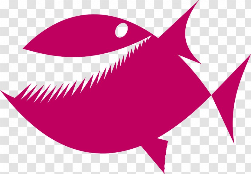 Piranha Drawing Clip Art - Freshwater Fish - Pink Transparent PNG