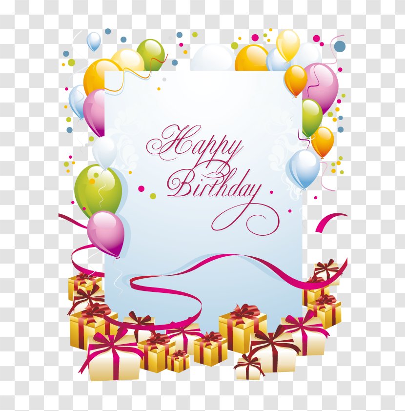 Birthday Cake Download Happy To You Clip Art - Balloon - Cards Transparent PNG