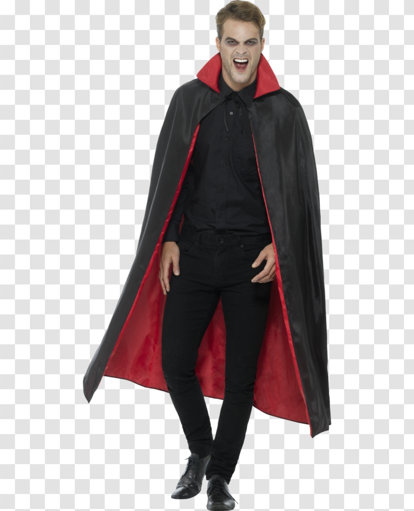 Vampire Smiffys Cape Costume Dracula - Collar - Hooded Cloaks For Men Transparent PNG