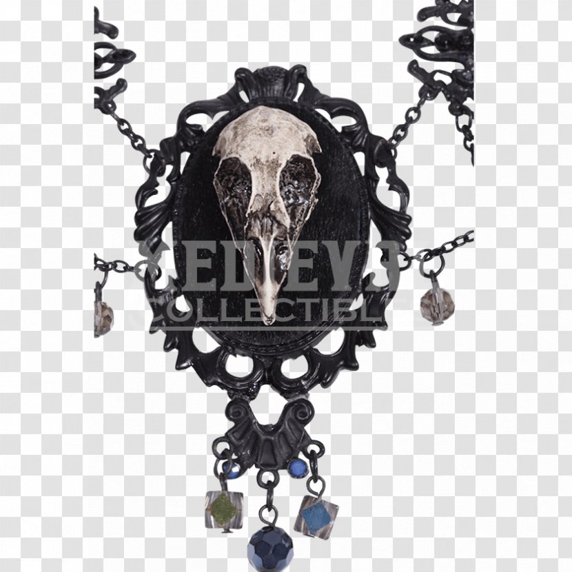 Locket Skull Bird Necklace Steampunk - Corset Transparent PNG
