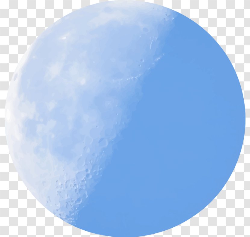 Blue Moon Full Clip Art - Lunar Phase - Cliparts Transparent PNG