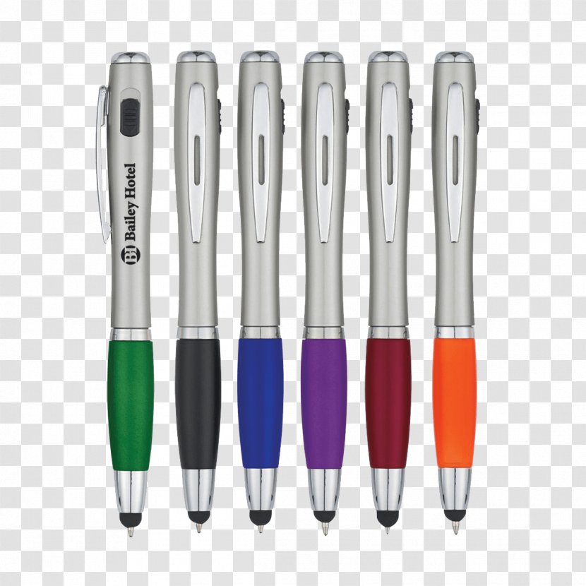 Light Stylus Pens Promotional Merchandise - Ballpoint Pen Transparent PNG