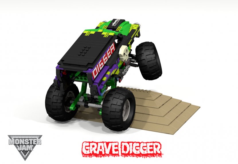 Car Pickup Truck Chevrolet Monster Grave Digger - Truggy Transparent PNG