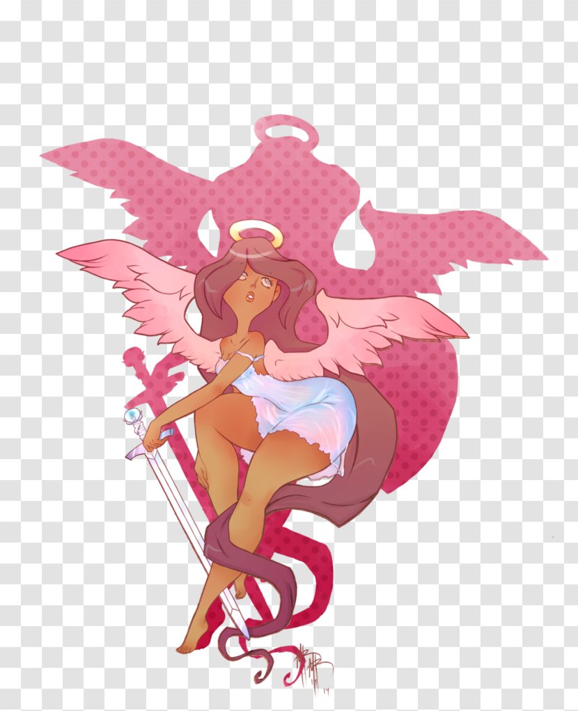 Animated Cartoon Character Clip Art - Angel Warrior Transparent PNG