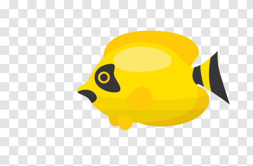 Fish Cartoon Clip Art - Yellow Transparent PNG