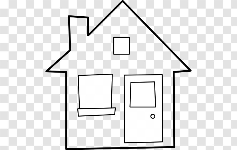 House Outline Coloring Book Clip Art - Roof - Free Clipart Transparent PNG