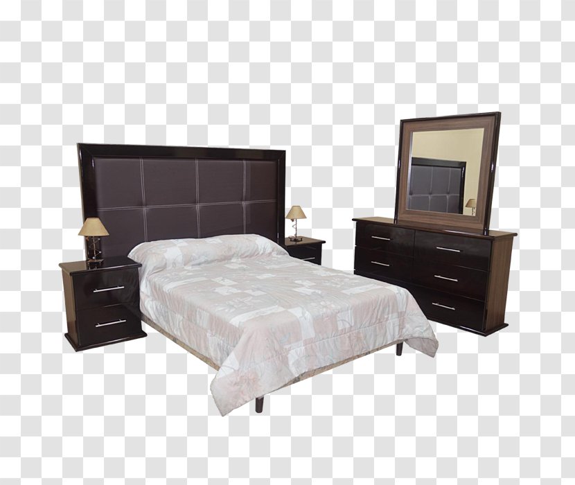 Bed Frame Bedside Tables Mattress Bedroom Sheets - Sheet Transparent PNG