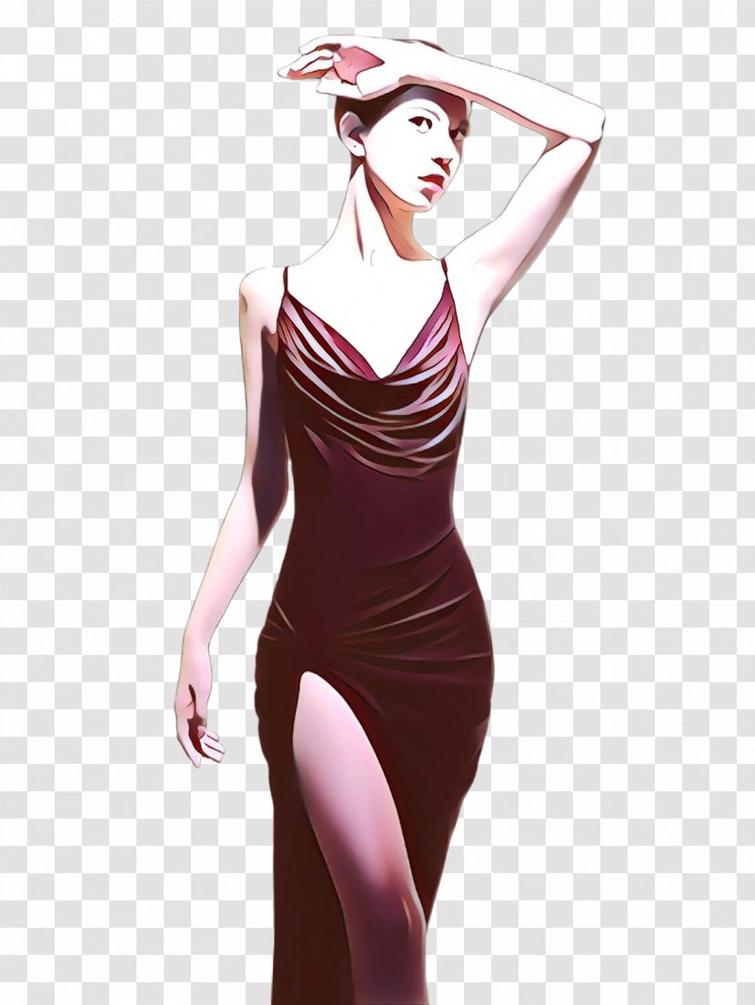 Clothing Shoulder Dress Fashion Model Neck - Leg Onepiece Swimsuit Transparent PNG