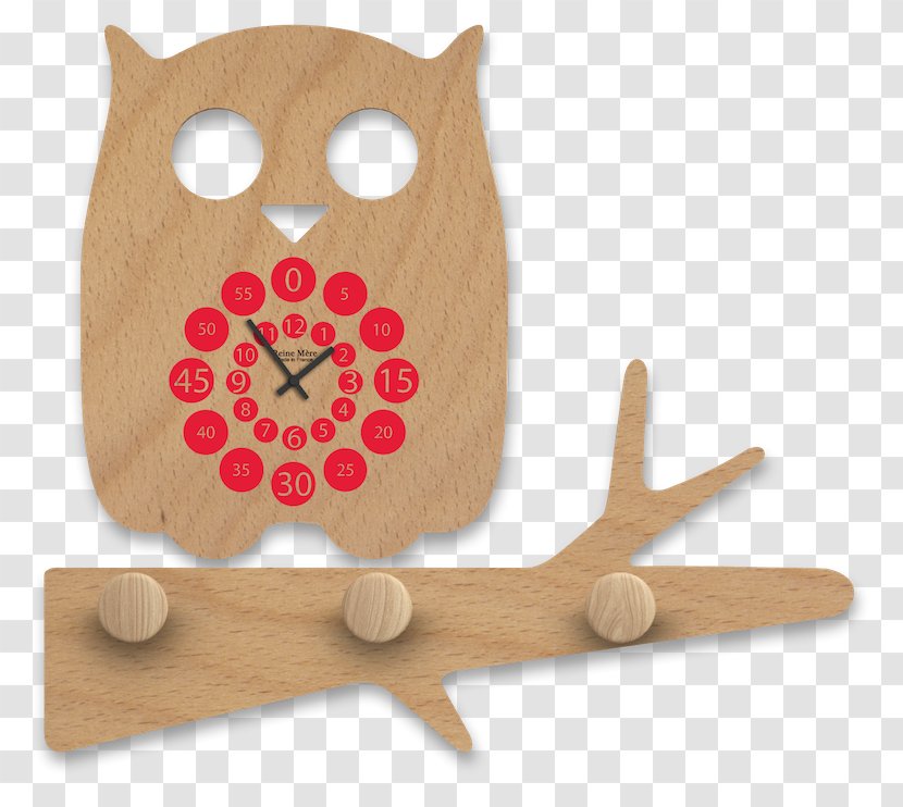 Wood Clock Architecture Owl - Pied Poule Transparent PNG