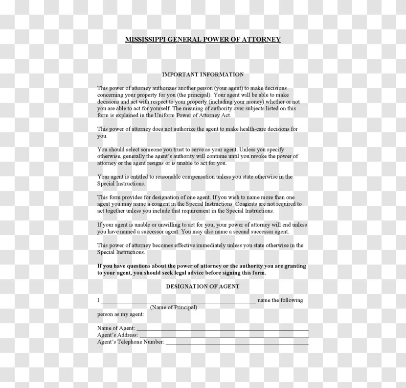 Massachusetts Power Of Attorney Document Form Law - Monetary Policy - Lawyer Transparent PNG