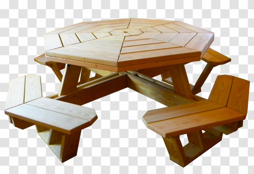 Picnic Table Bench Garden Furniture Transparent PNG