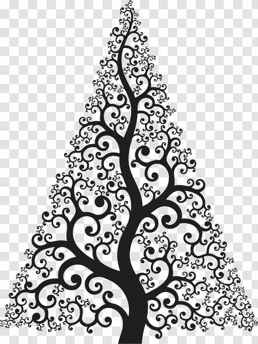 Christmas Tree Clip Art - Decoration - Pattern With Ornaments Transparent PNG