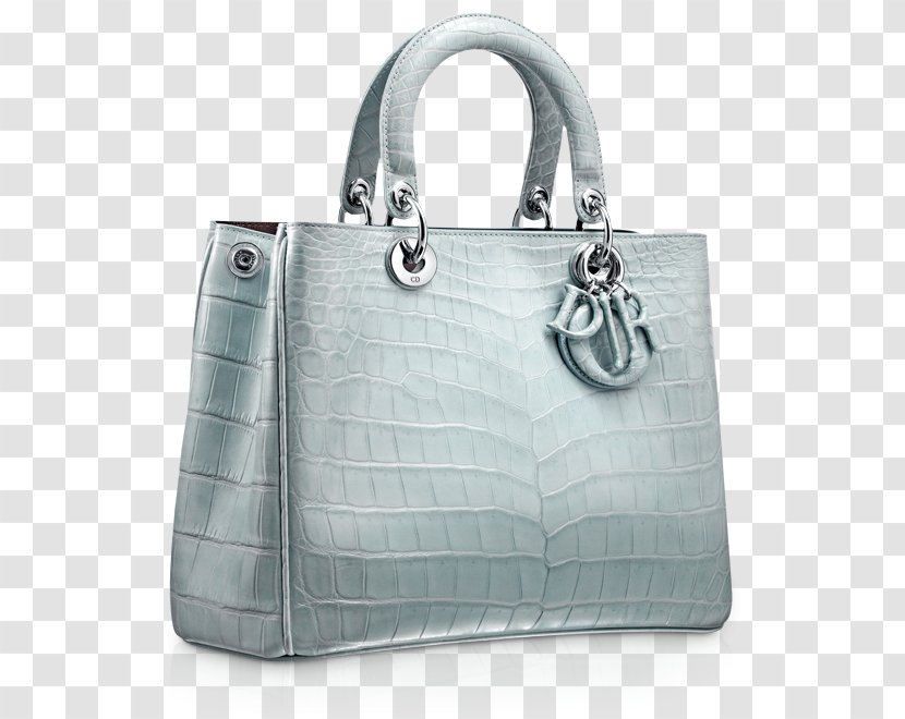 Tote Bag Crocodile Handbag Christian Dior SE Lady - Silver Transparent PNG