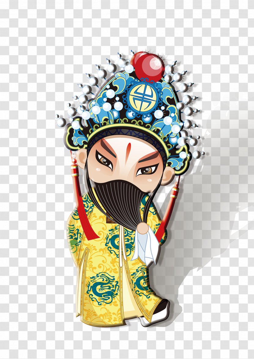 Peking Opera Cartoon Poster Silhouette - Characters Transparent PNG