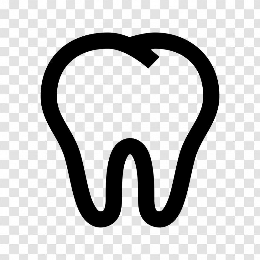 Human Tooth Dentist - Silhouette - Icon Transparent PNG