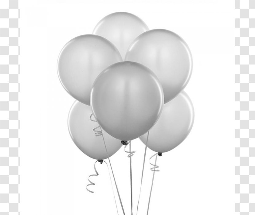 Balloon Party Birthday Paper Silver Transparent PNG