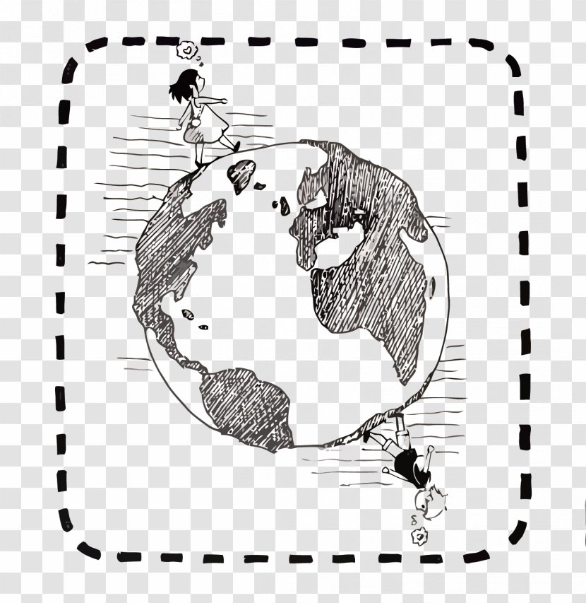 Earth Clip Art - Cartoon - Hand Painted The Transparent PNG